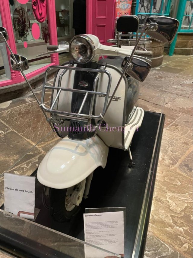 Vespa scooter, York Castle Museum 
